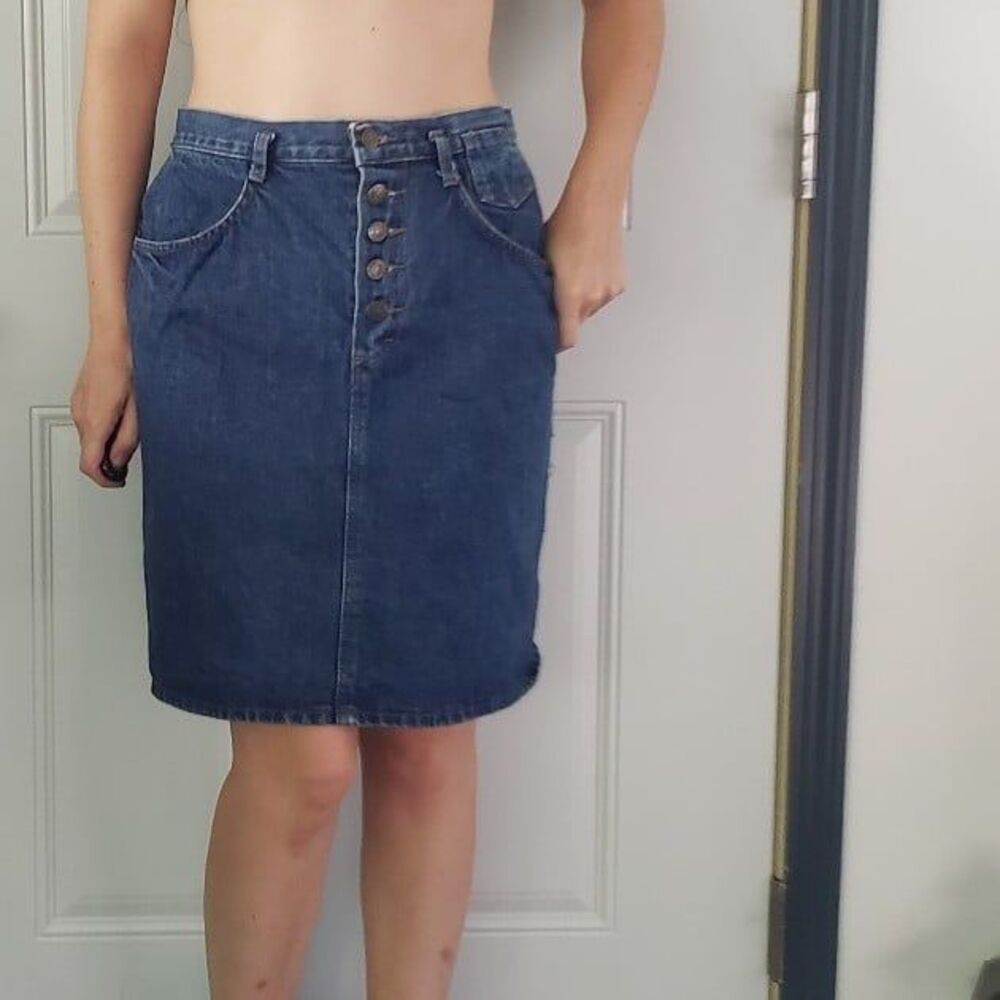 80s/90s Denim Mini Skirt